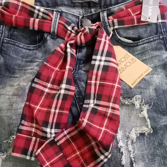 Almost Famous Dark Destructed Skinny Jeans 0 Zero - Picture 5 of 11